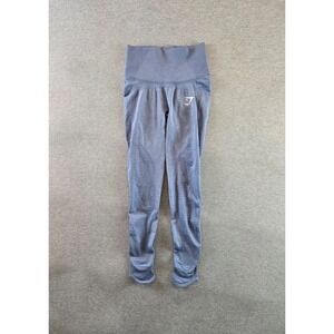 Gymshark Vital Rise Seamless Leggings Women's Size Small Blue‎ Marl Gym Yoga